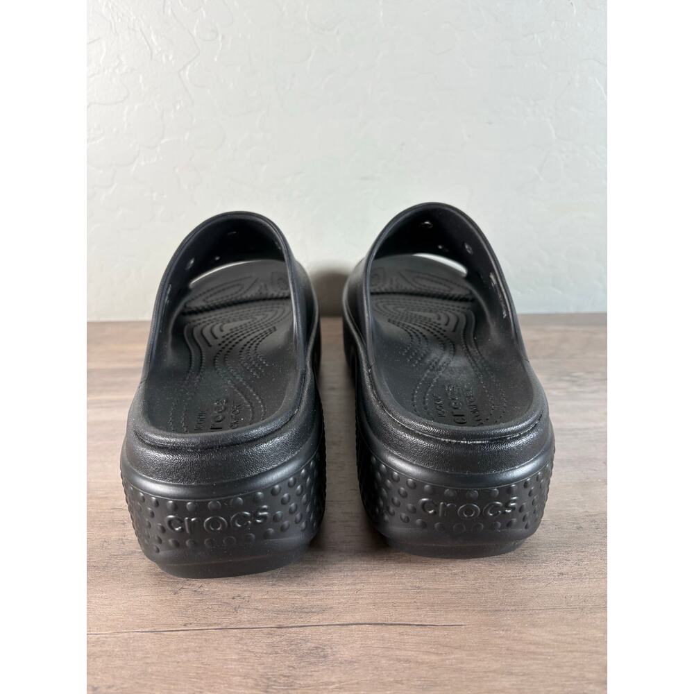 Crocs Stomp Chunky Platform Slide Sandals, Black, Women's 8‎ - Picture 5 of 7